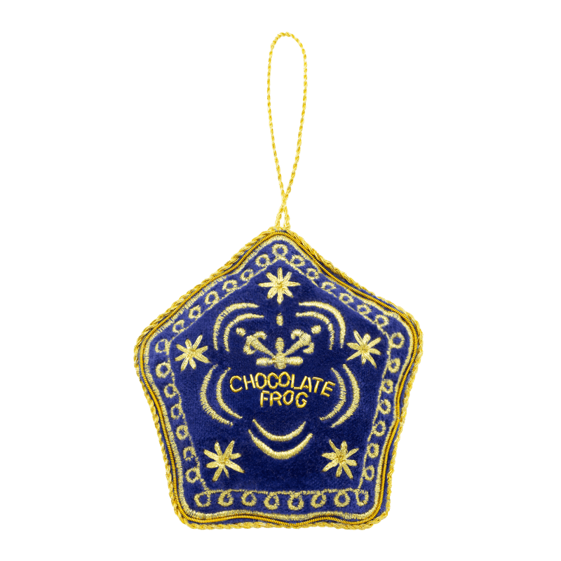 2000009105 ChocolateFrogEmbroideredOrnament A