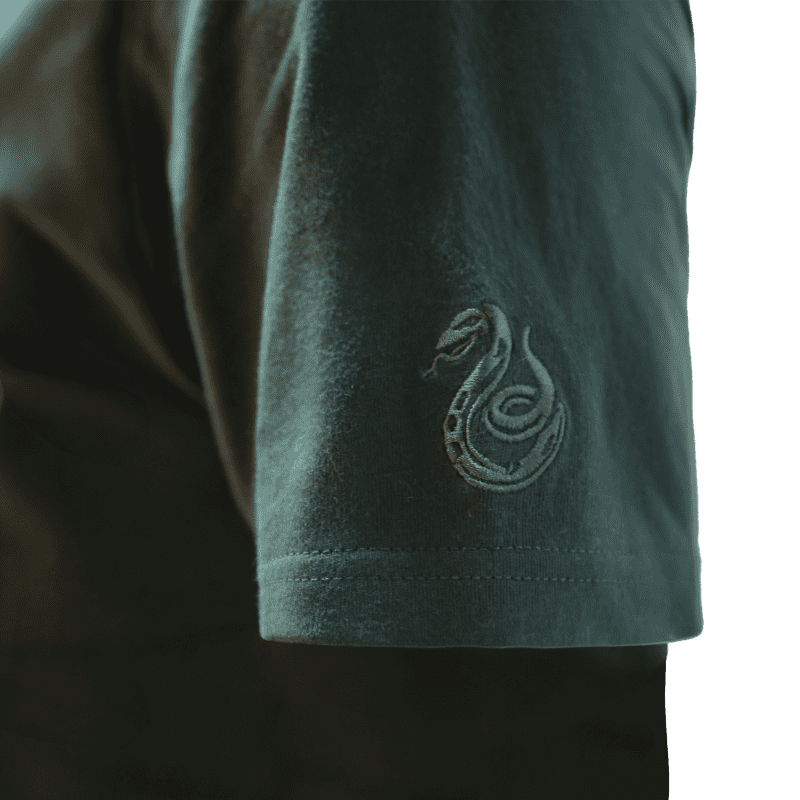 EmbroideredPrintHouseCrestTShirt Slytherin C