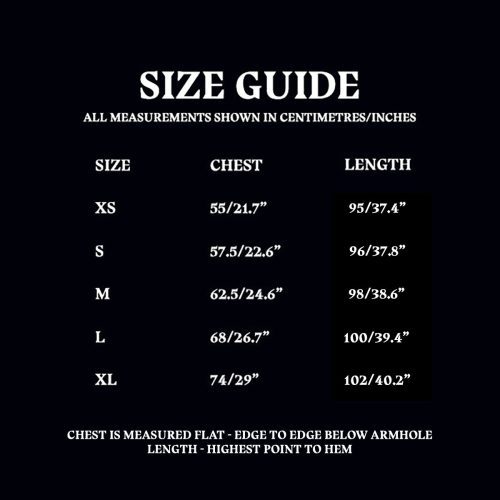 Size Guide Bath Robe 2