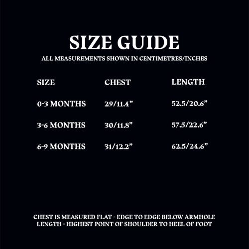 Size Guide HedwigPramsuit